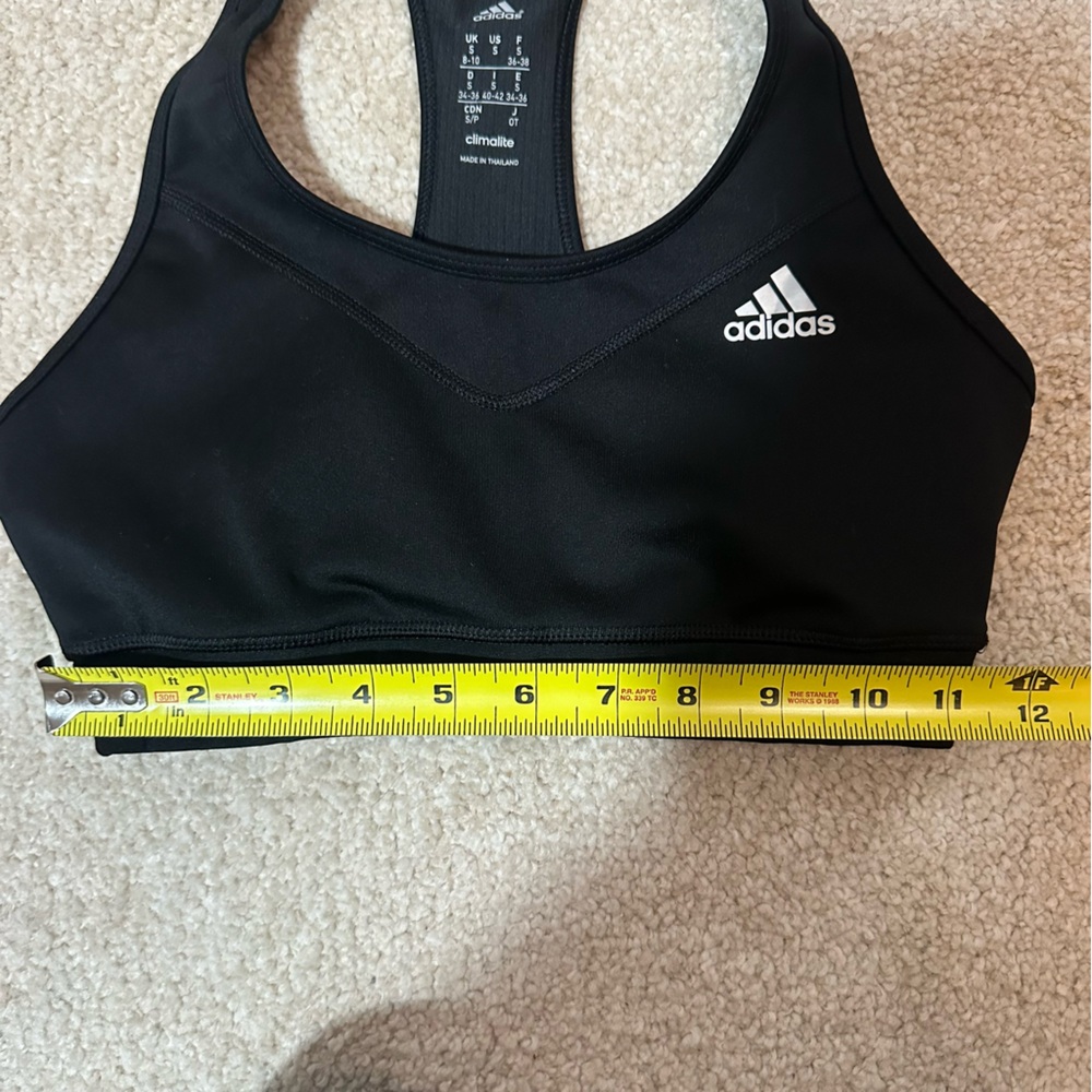 Adidas Women's Black Climalite TechFit Sports Bra Size Small - Picture 11 of 11